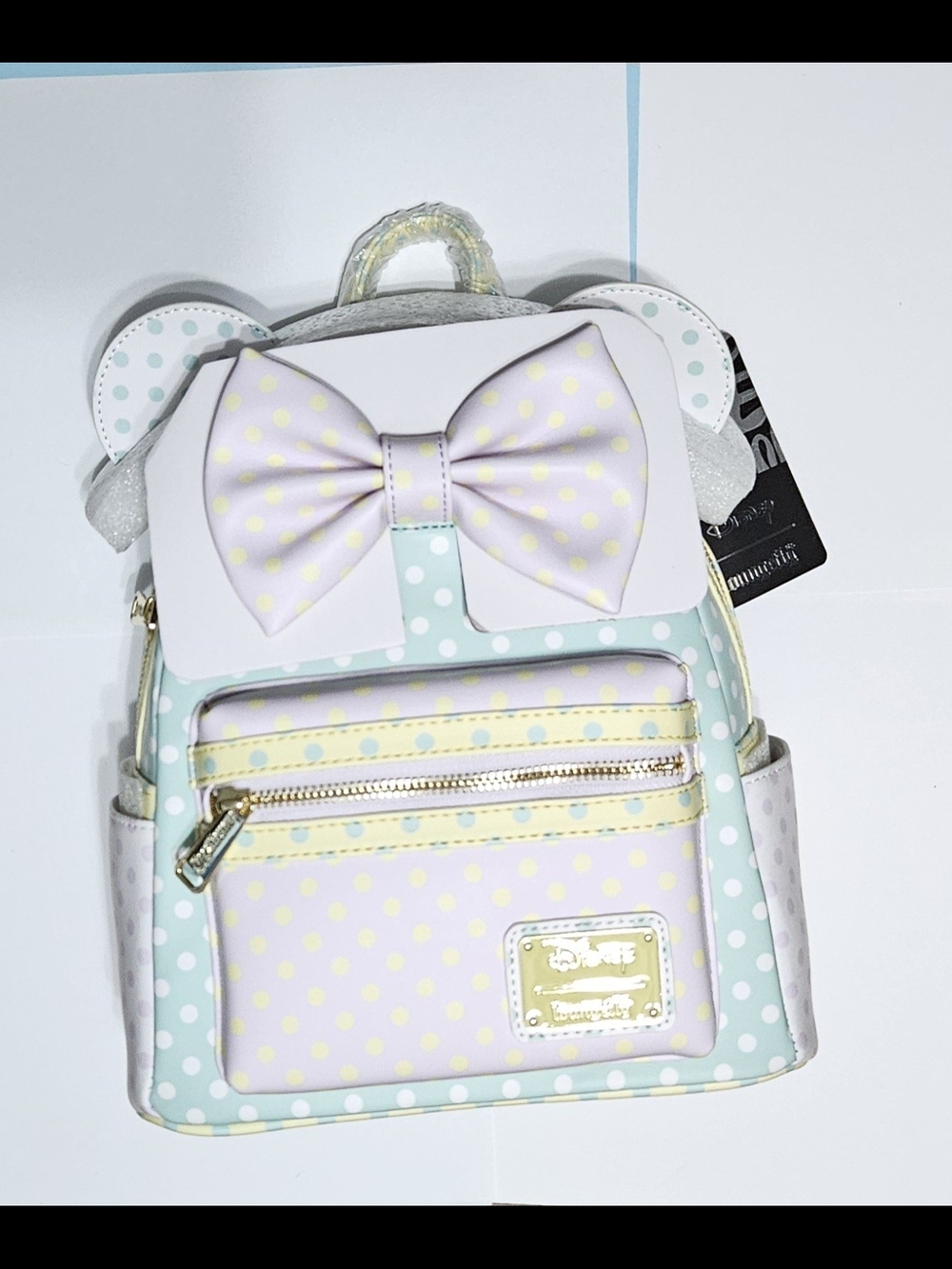 Loungefly Minnie Mouse Polka Dot Bow Mini Backpack